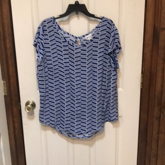 STYLUS Tops - Cute Stylus top Blue and White sz XL EUC